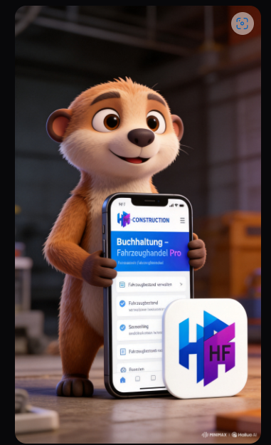 HF-Construction Smartphone-Motiv mit App-Vorschau
